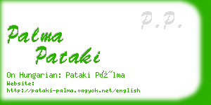 palma pataki business card